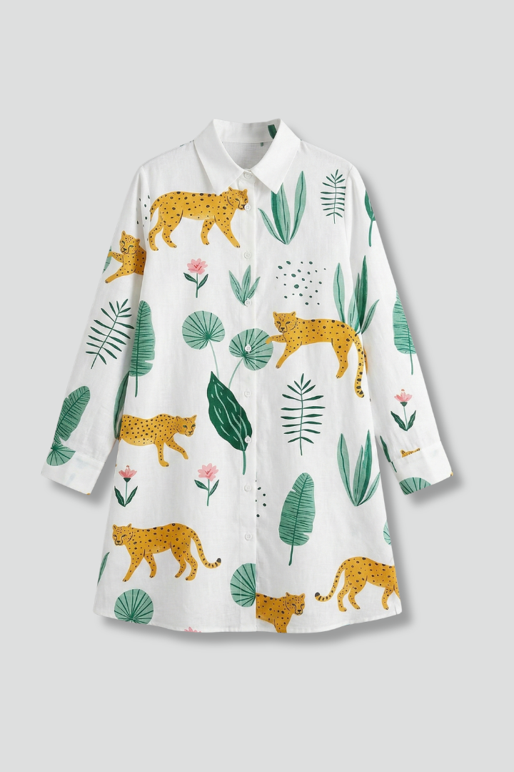 Rosemary — Collared Shirt Dress