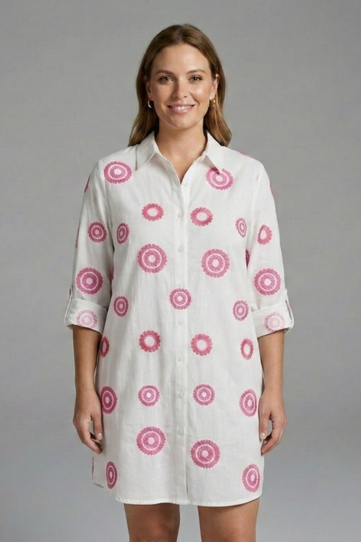 Rosemary — Collared Shirt Dress