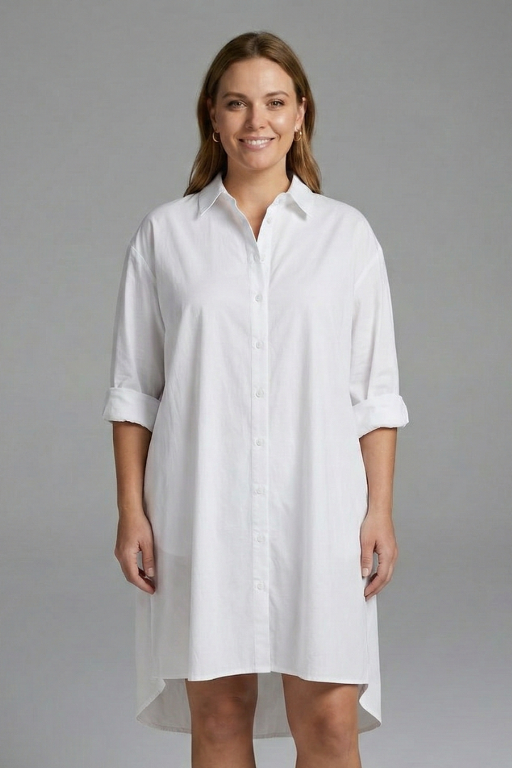 Rosemary — Collared Shirt Dress