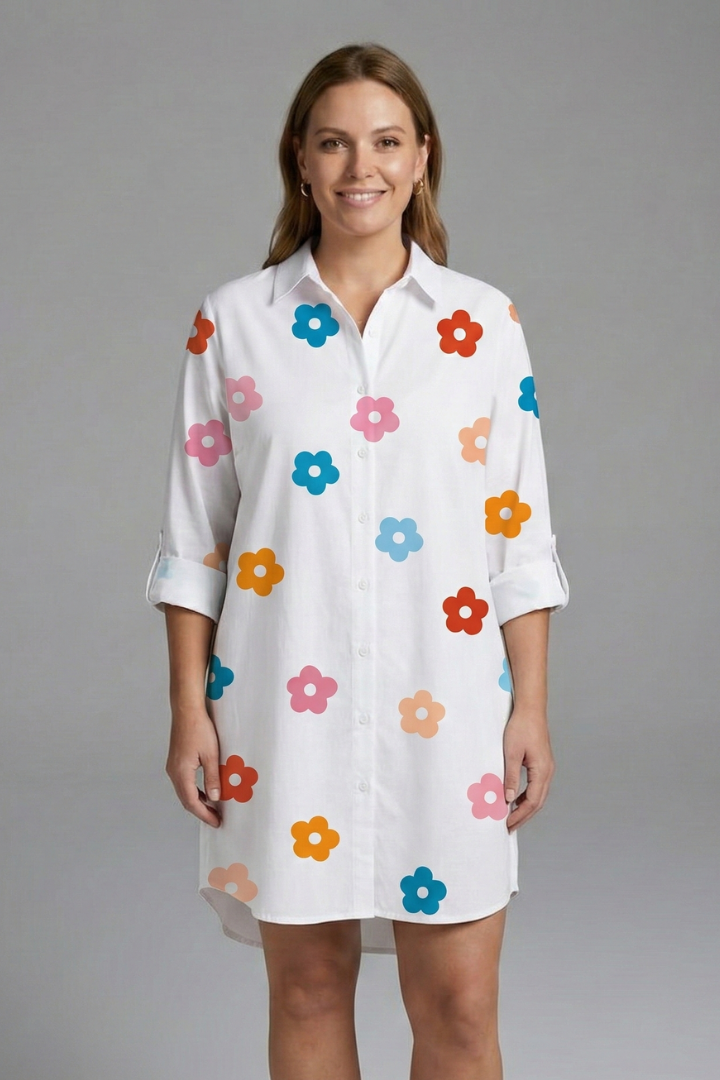 Rosemary — Collared Shirt Dress