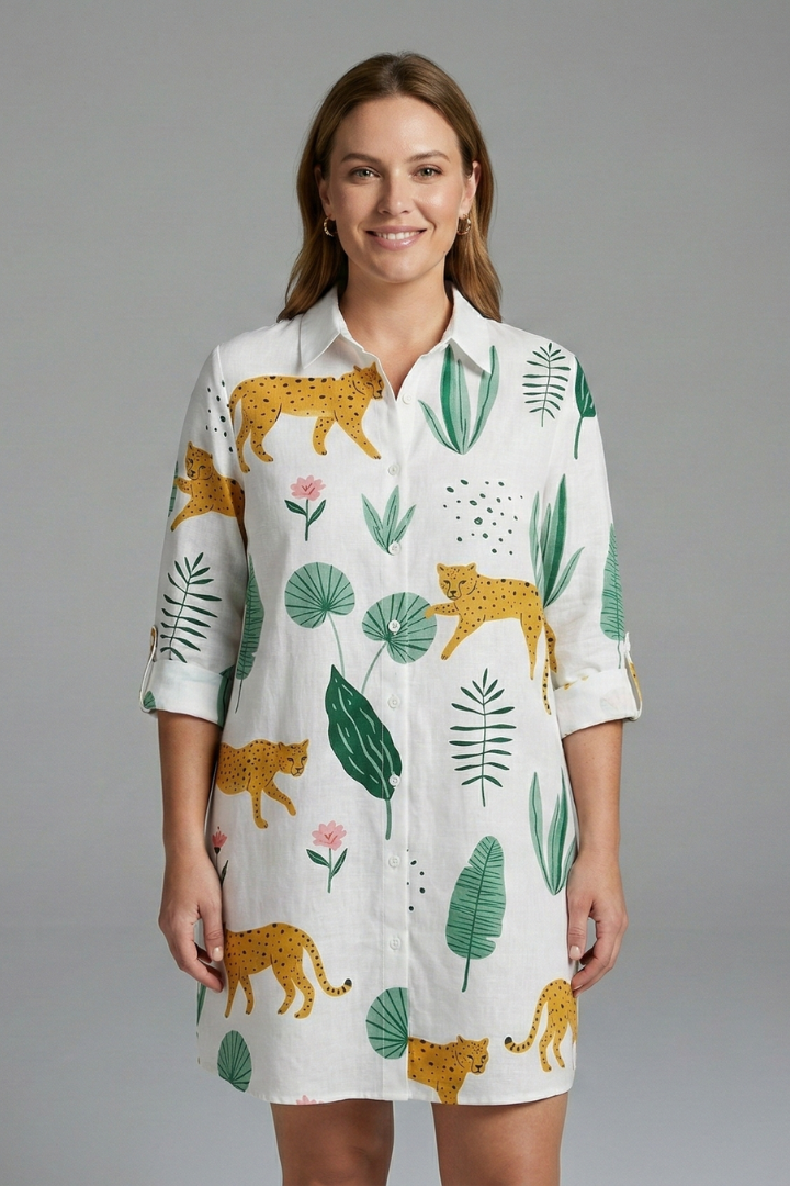 Rosemary — Collared Shirt Dress
