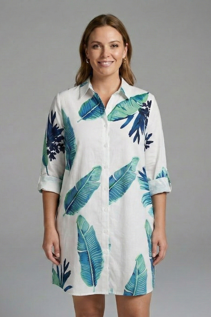 Rosemary — Collared Shirt Dress