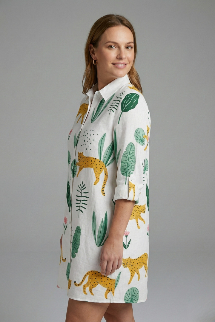 Rosemary — Collared Shirt Dress