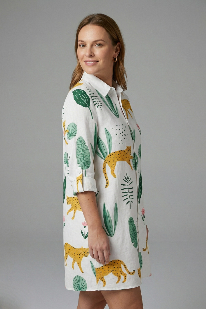 Rosemary — Collared Shirt Dress