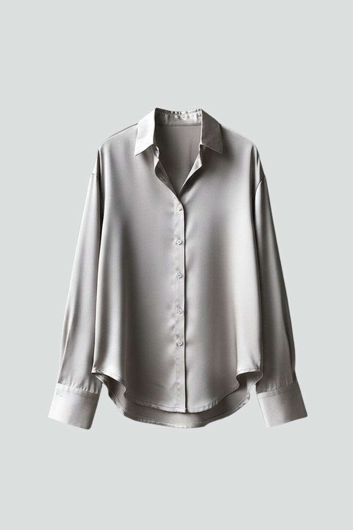 Clemmie — Collared Button-Front Shirt