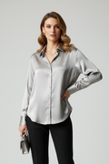 Clemmie — Collared Button-Front Shirt