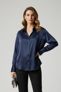 Clemmie — Collared Button-Front Shirt
