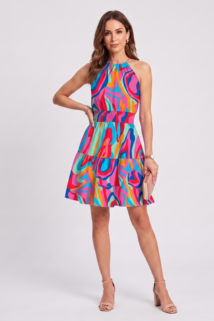 Persephone — Printed Wrap Romper