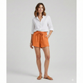 Immy — Drawstring Ruffle-Hem Shorts
