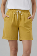 Rue — Drawstring Knee-Length Shorts