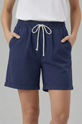 Rue — Drawstring Knee-Length Shorts