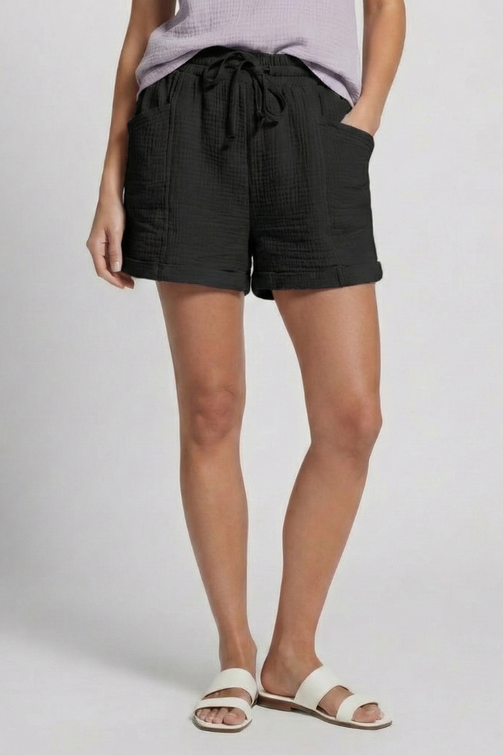 Sadie — Relaxed Drawstring Shorts