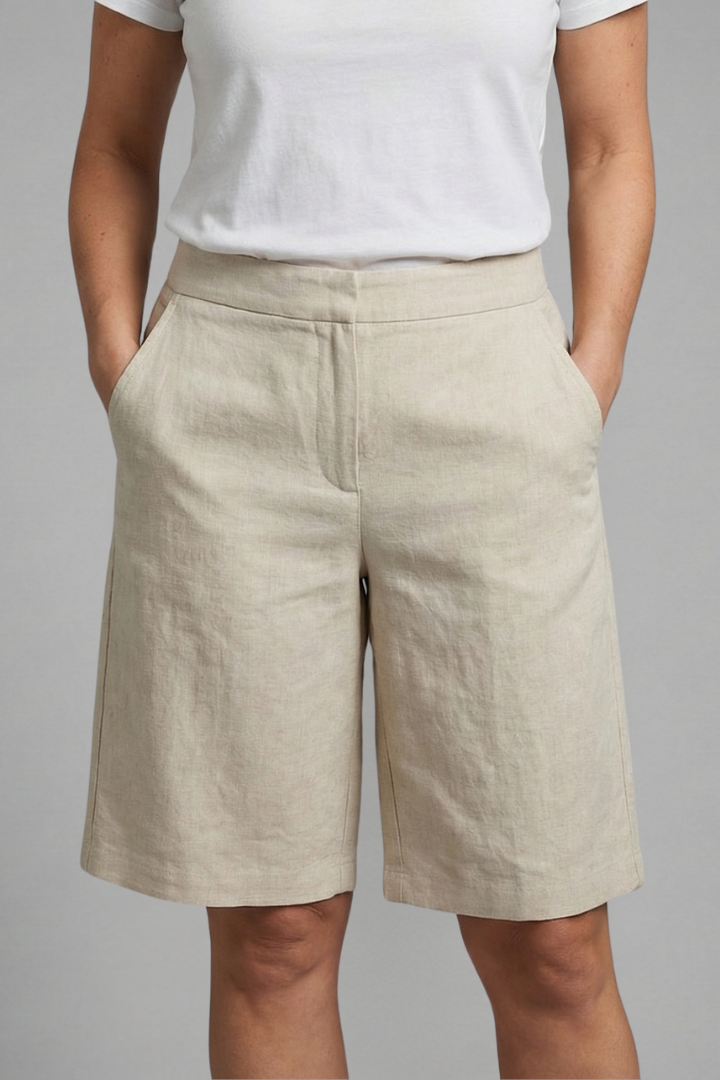 Marnie — Knee-Length Drawstring Shorts