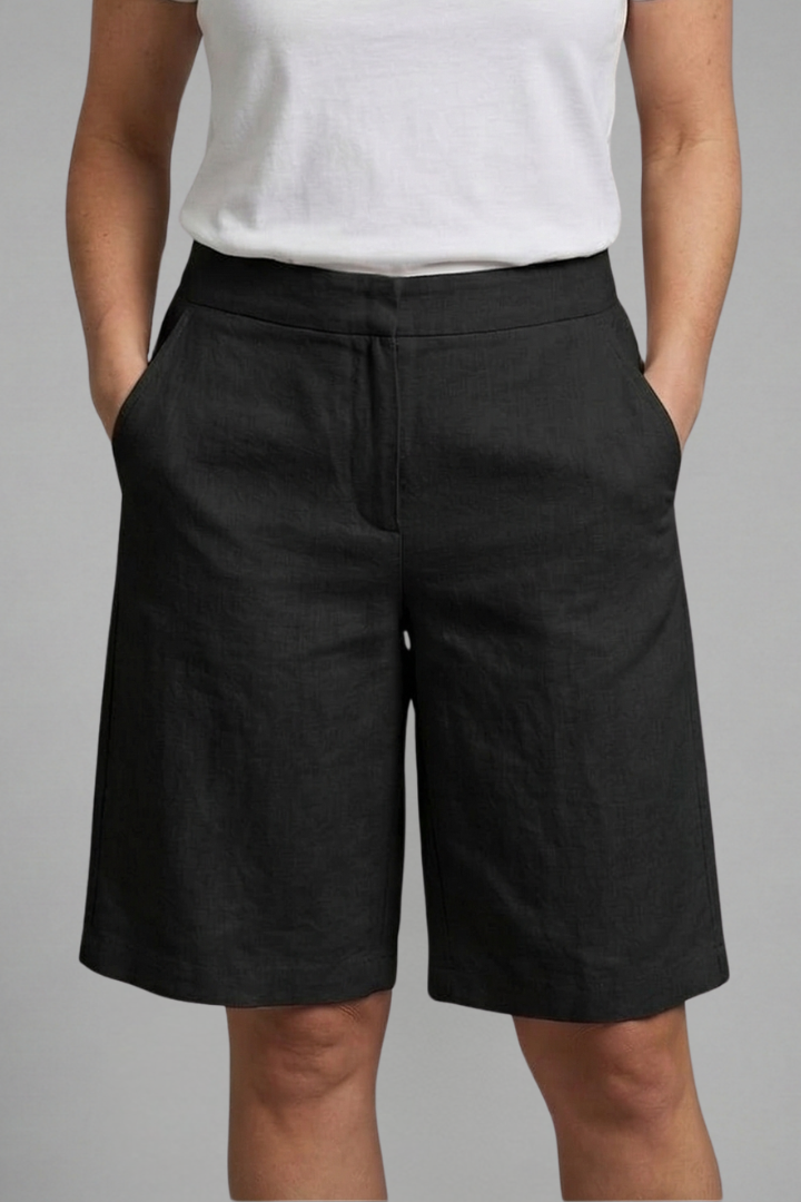 Marnie — Knee-Length Drawstring Shorts