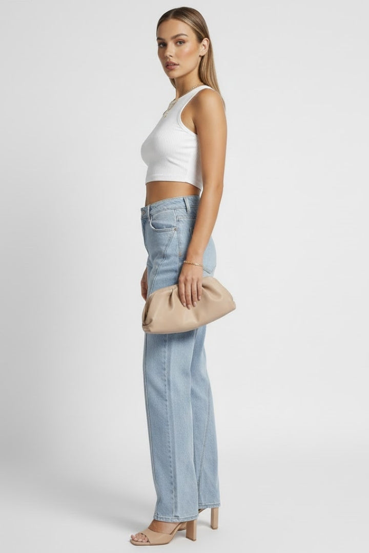 Kayla — High-Waist Straight-Leg Jeans