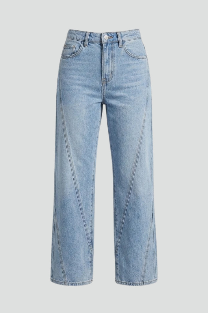 Kayla — High-Waist Straight-Leg Jeans