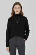 Jocelyn — Women's Cable-Knit Turtleneck Sweater