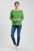 Rosaline — Women's Brushed Wide-Neck Sweater