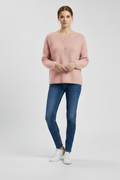 Rosaline — Women's Brushed Wide-Neck Sweater