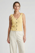 Tansy — Ribbed Button Tank Top