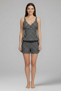 Harriet — V-Neck Tankini & Swim Shorts Set