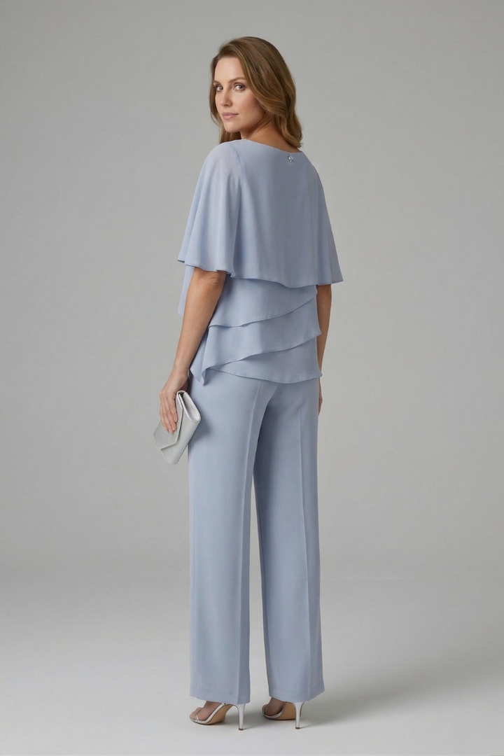 Fern — Layered Top &amp; Straight-Leg Trouser Set