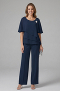 Fern — Layered Top & Straight-Leg Trouser Set