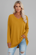 Hattie — V-Neck Long-Sleeve Top