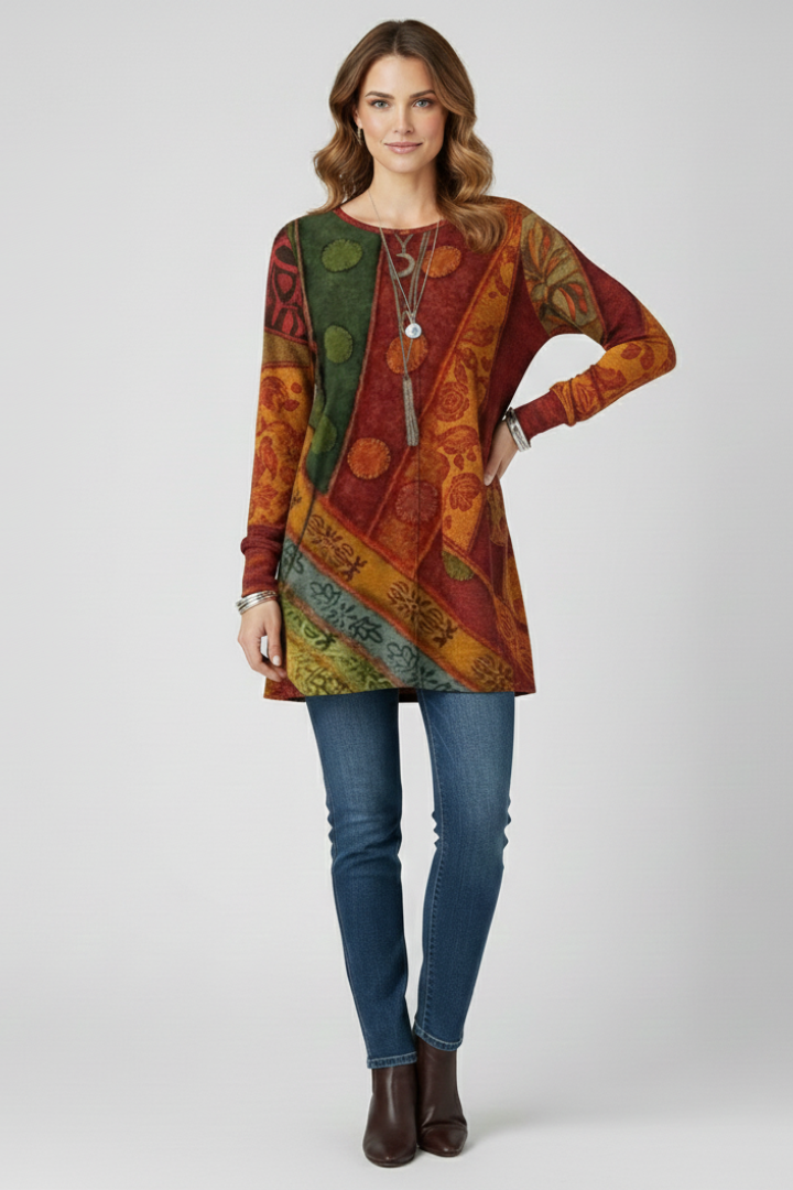 Imogen — Patchwork Tunic Top