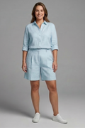 Dagny — Button Shirt & Wide-Shorts Set