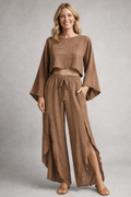Marisela — Long-Sleeve Top & Wide-Leg Set