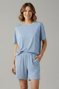Thomasin — Round-Neck Tee & Shorts Set