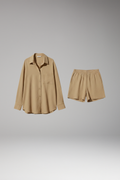 Perpetua — Collared Shirt & Shorts Set