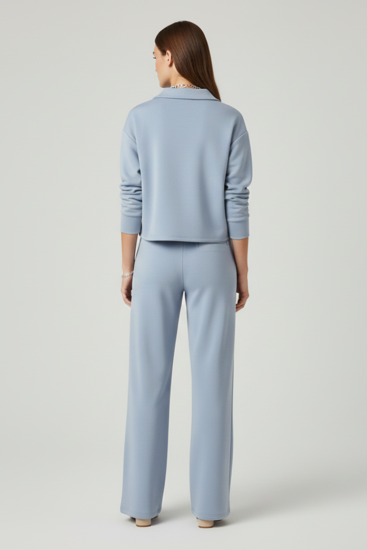 Bettina — V-Neck Top &amp; Wide-Leg Set