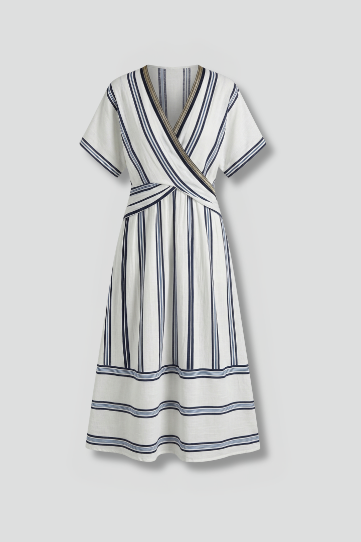 Junia — V-Neck Wrap Maxi Dress
