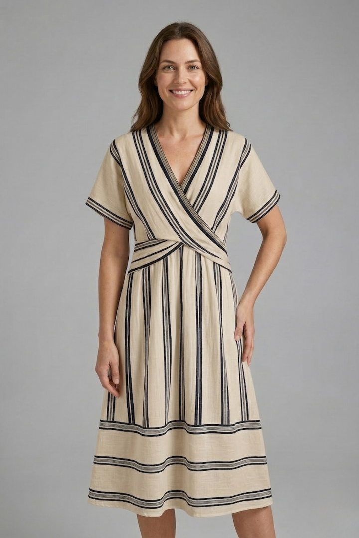 Junia — V-Neck Wrap Maxi Dress
