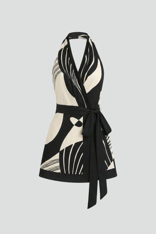 Ferelith — Halter Wrap Mini Dress