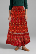 Elspeth — Tiered Printed Maxi Skirt