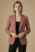 Ines — Women's Single-Button Wool-Blend Blazer