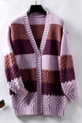 Seraphine — Women’s Color-Block Open-Front Cardigan
