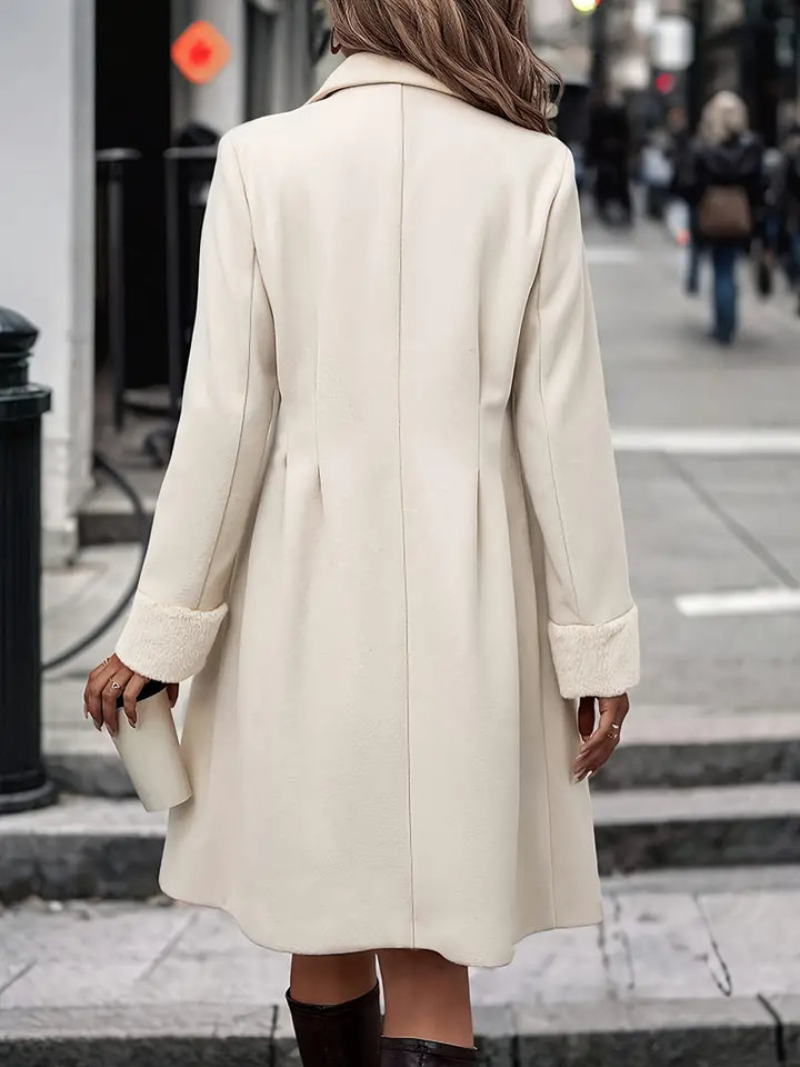 Pernille — Women’s Double-Breasted Midi Coat