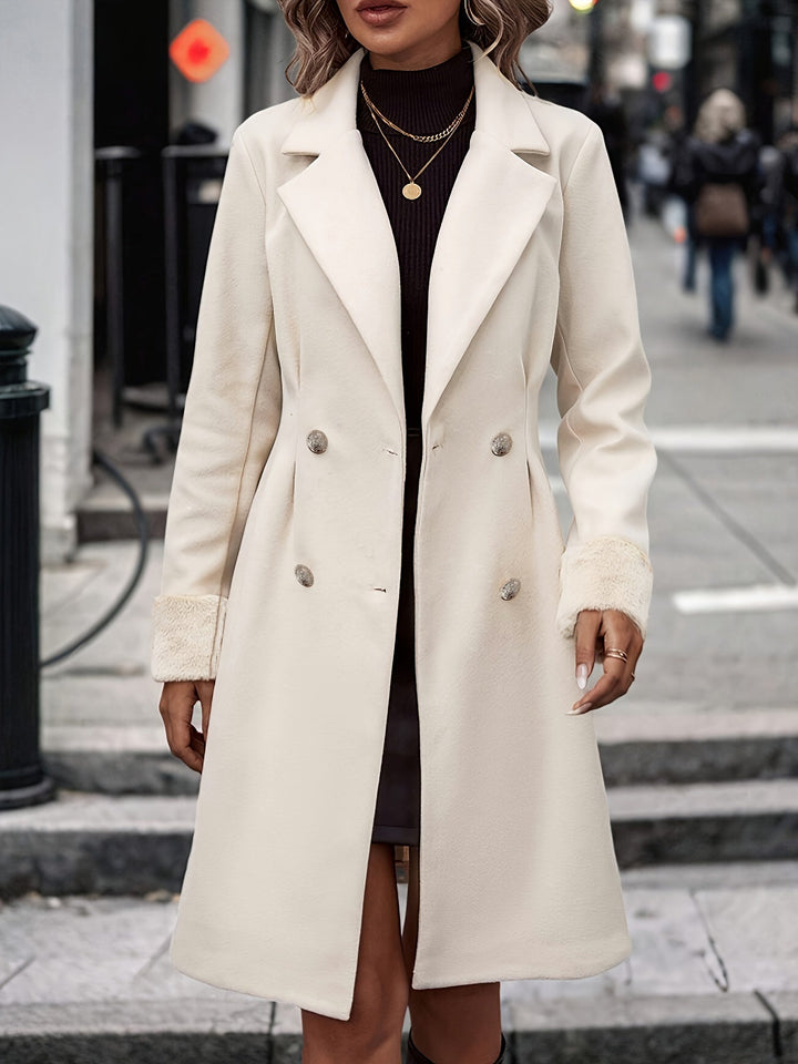 Pernille — Women’s Double-Breasted Midi Coat