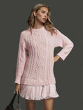 Wilda — Women’s Cable-Knit Pleated-Hem Dress