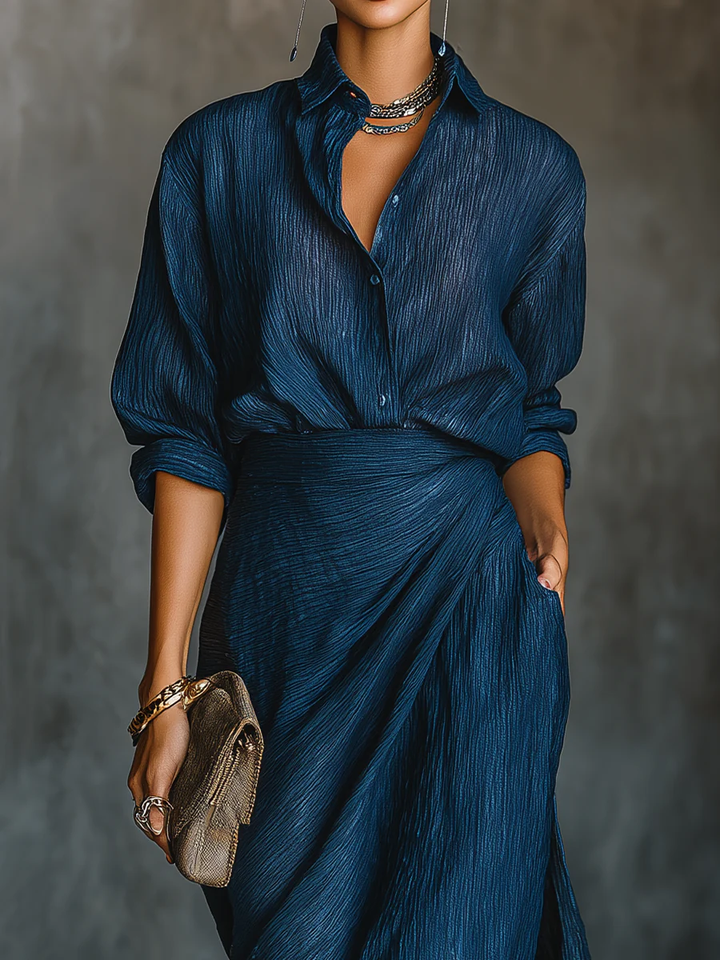 Serena — Shirt &amp; Maxi Skirt Set