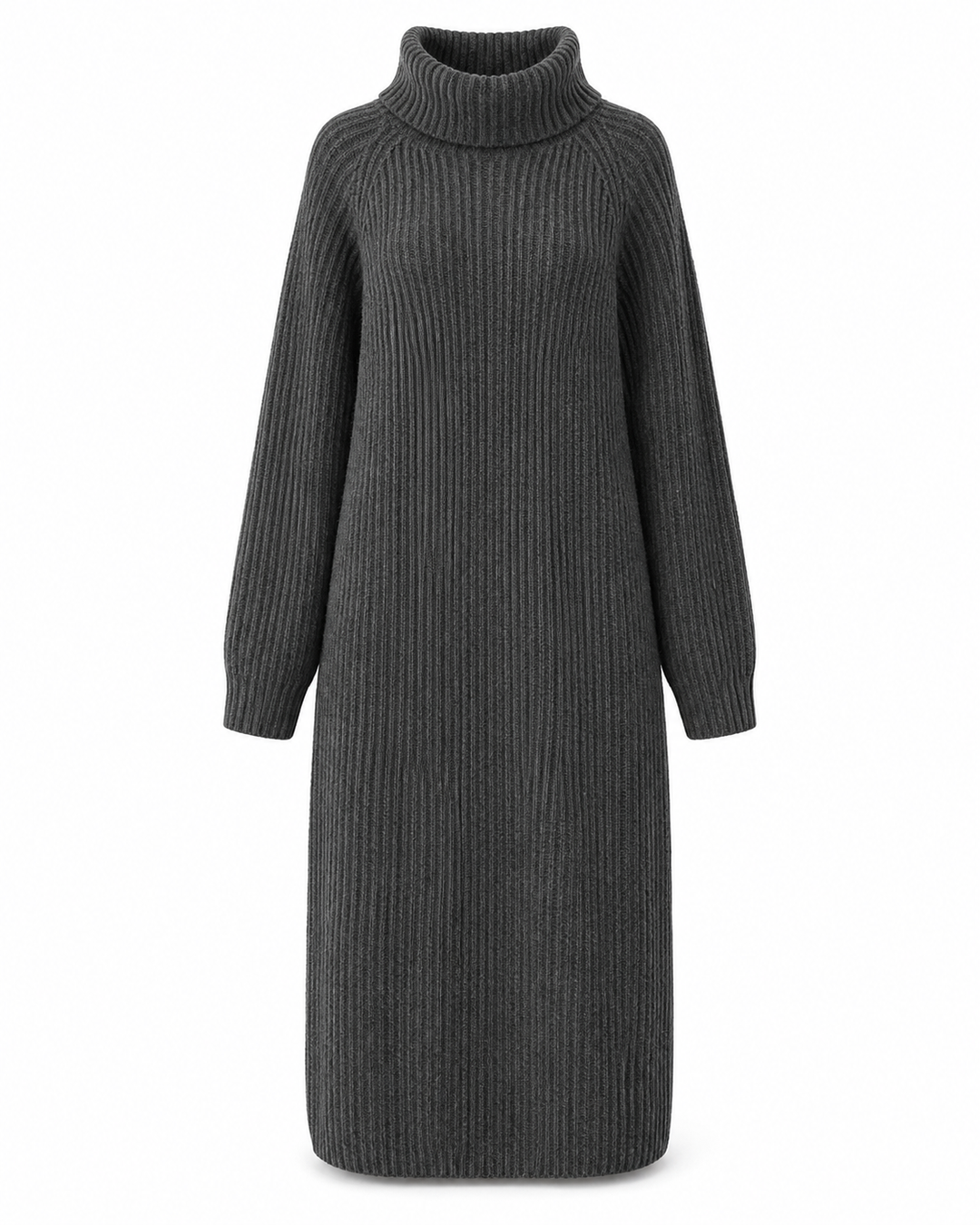 Sylvie — Roll-Neck Knit Sweater Dress