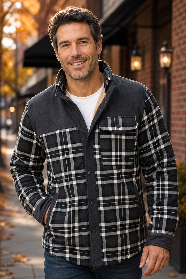 Foster — Men’s Lined Flannel Shirt Jacket