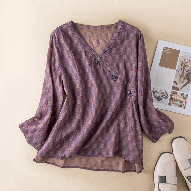 Edith — Botanical Linen Shirt