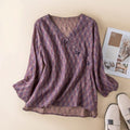 Edith — Botanical Linen Shirt