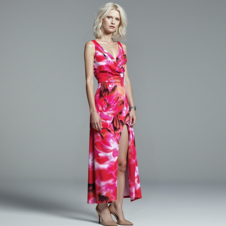 Romy — Tropical-Print Maxi Dress