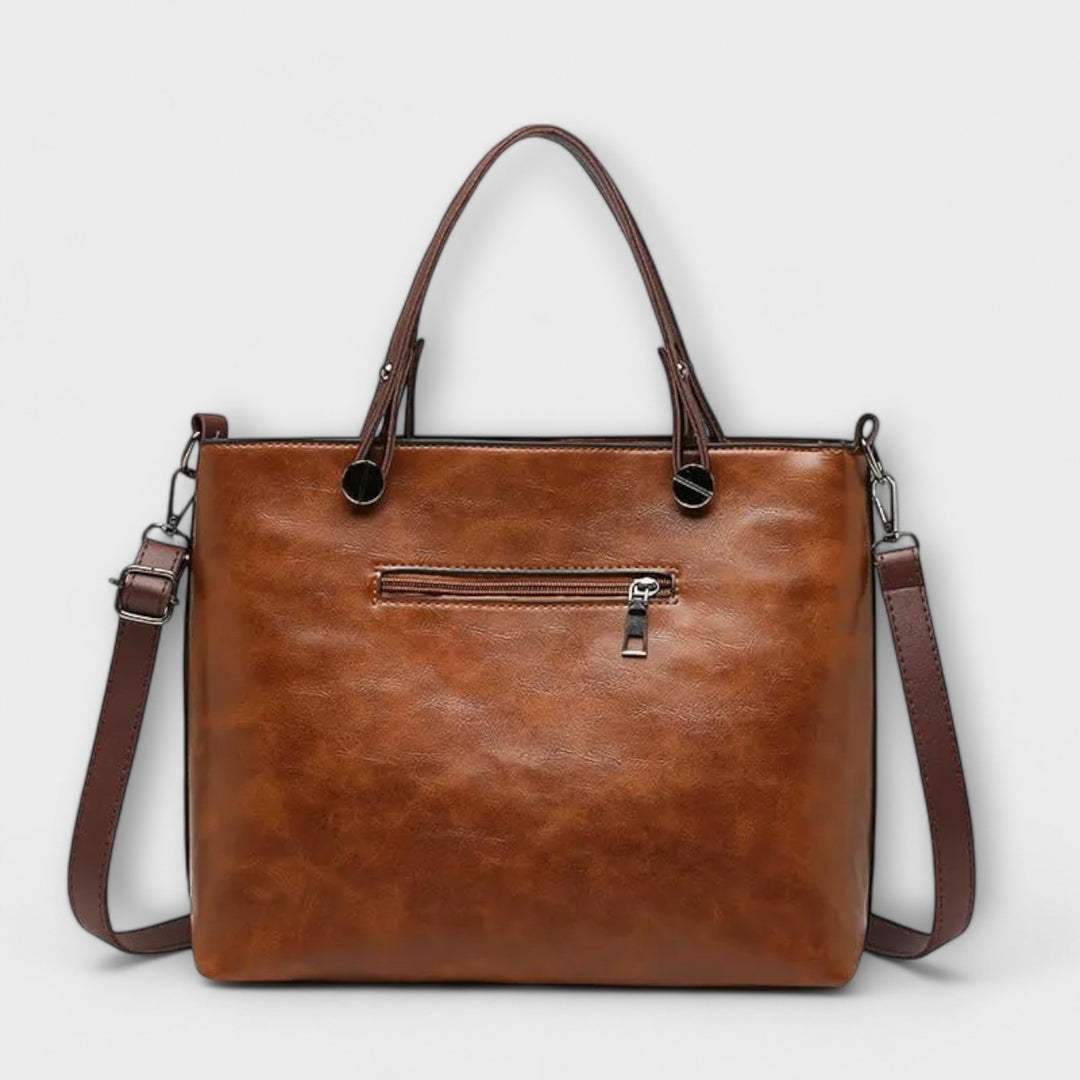 Structured Leather Handbag